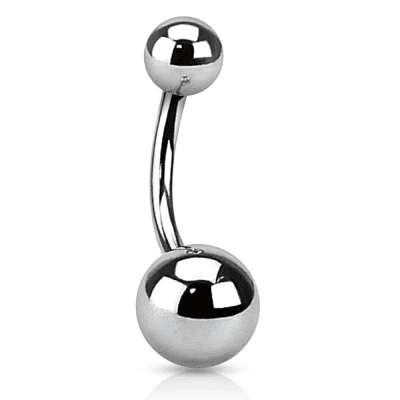 Piercing Αφαλού Ασημί Μπίλια Minimal SA1031