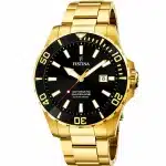 Ανδρικό ρολόι Festina Diver automatic χρυσό 44mm F20533-2