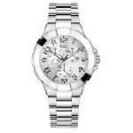 Γυναικείο Ρολόι Guess Ασημί με Μπρασελέ l90199G1