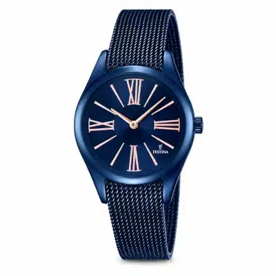 FESTINA Γυναικείο Ρολόι Μπλε με Μπρασελέ από Ανοξείδωτο Ατσάλι F16963-1
