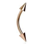 Helix piercing ακίδα ροζ χρυσό – Καμπύλος σχεδιασμός SS0897