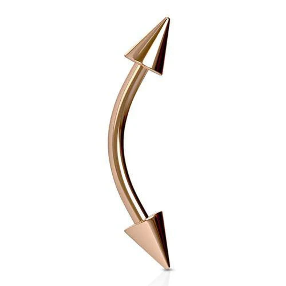 Helix piercing ακίδα ροζ χρυσό – Καμπύλος σχεδιασμός SS0897 Helix piercing ακίδα ροζ χρυσό – Καμπύλος σχεδιασμός SS0897