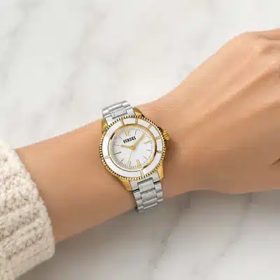 Γυναικείο Ρολόι Versus Λευκό με Επιχρυσωμένο Ατσάλι AL13SBQ701A001