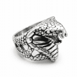 Ανδρικό δαχτυλίδι φίδι από ατσάλι – Snake design & δυναμικό στυλ NRR0029