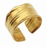 Chunky Χρυσό Δαχτυλίδι με Luxury Design NRWR0016