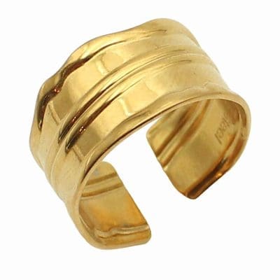 Chunky Χρυσό Δαχτυλίδι με Luxury Design NRWR0016