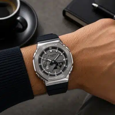 Ανδρικό Ρολόι Casio G-Shock Μεταλλικό Αναλογικό Ψηφιακό GM-2100-1AER
