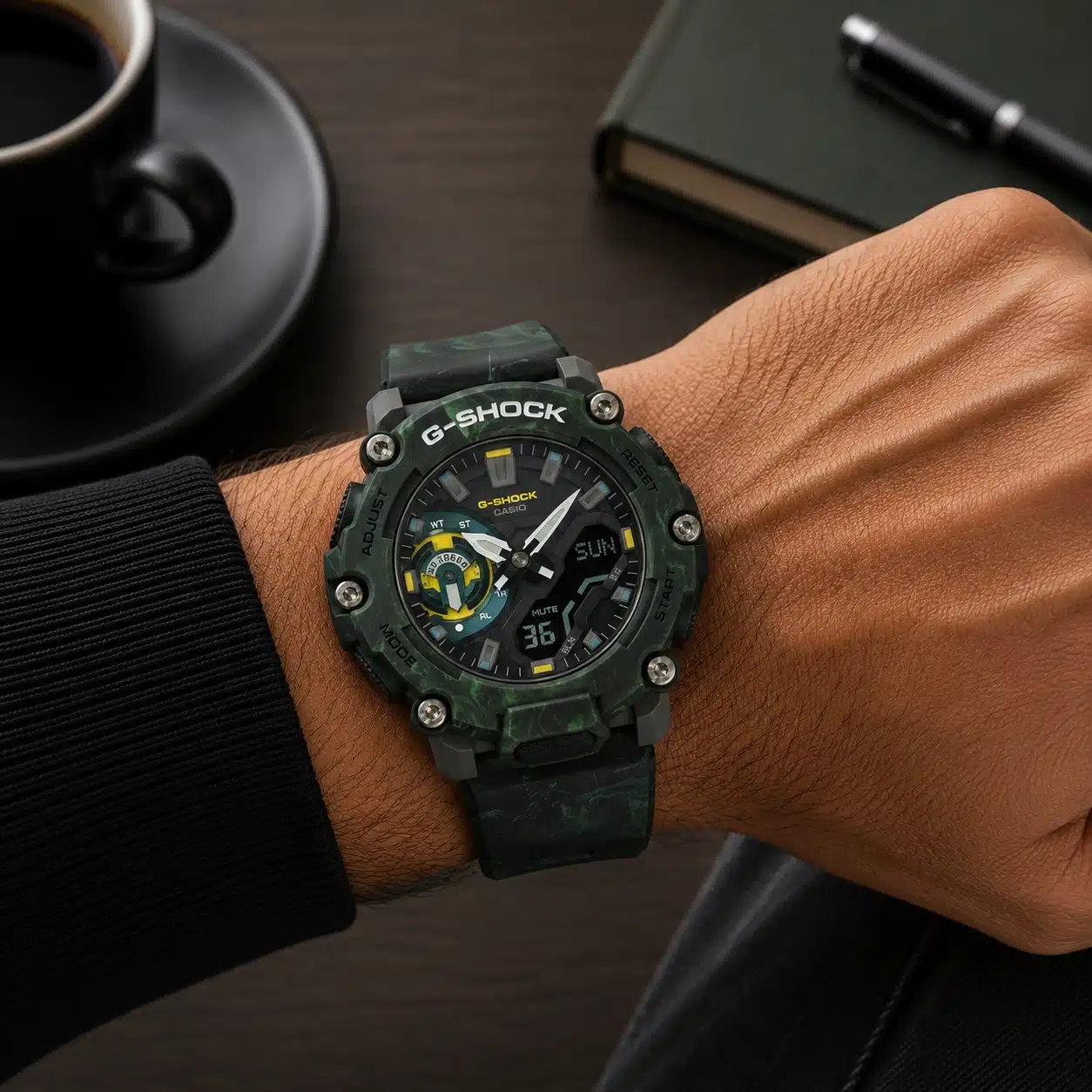 Ανδρικό Ρολόι Casio G-Shock Πράσινο Ana-Digi GA-2200MFR-3AER Ανδρικό Ρολόι Casio G-Shock Πράσινο Ana-Digi GA-2200MFR-3AER