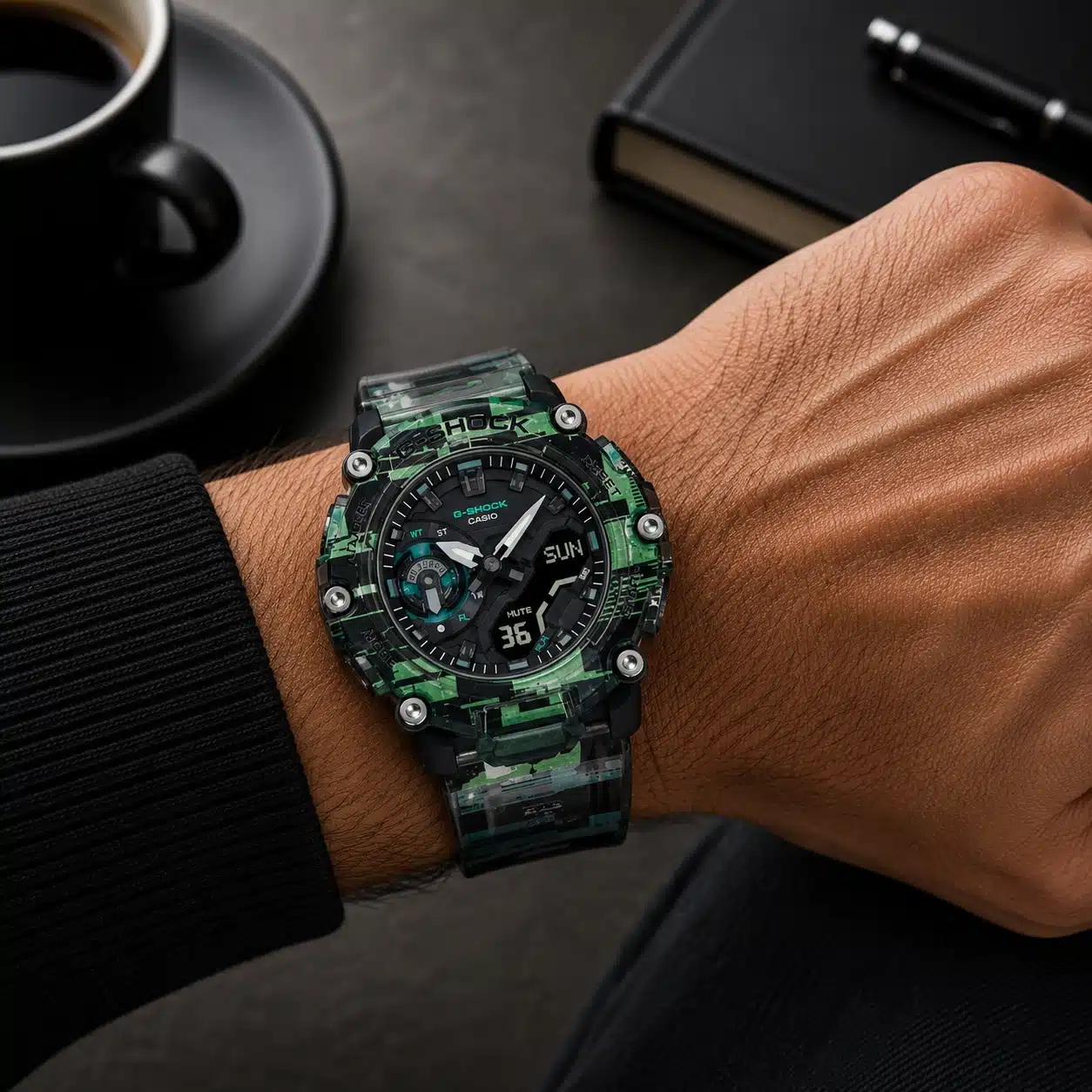 Ανδρικό Ρολόι Casio G-Shock Πολύχρωμο Ana-Digi GA-2200NN-1AER Ανδρικό Ρολόι Casio G-Shock Πολύχρωμο Ana-Digi GA-2200NN-1AER