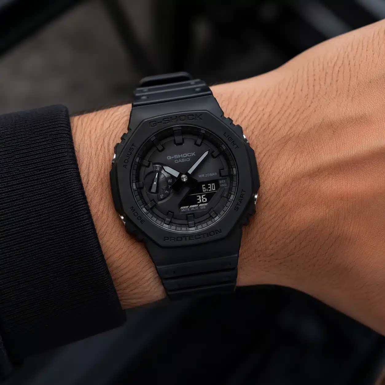 Ανδρικό Ρολόι Casio G-Shock Carbon Analog Digital Μαύρο GA-2100-1A1ER Ανδρικό Ρολόι Casio G-Shock Carbon Analog Digital Μαύρο GA-2100-1A1ER