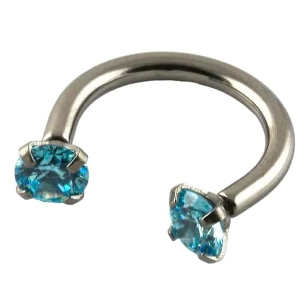 Septum με Γαλάζιες Πέτρες σε Ασημί Φινίρισμα SS0043 Septum με Γαλάζιες Πέτρες σε Ασημί Φινίρισμα SS0043