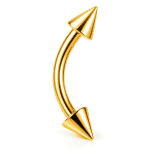 Helix piercing ακίδα χρυσό – Καμπύλος σχεδιασμός SS0003/5