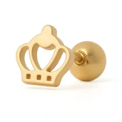 Helix κορώνα χρυσό – κομψό piercing με royal στυλ SS0067
