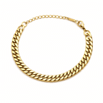 Χρυσό ατσάλινο βραχιόλι curb chain – Ανδρικό βραχιόλι CAT0014