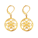 Κρεμαστά Σκουλαρίκια Mandala Χρυσά Elegant SS39