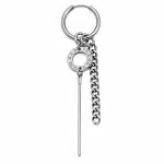 Σκουλαρίκι απο ανοξείδωτο ατσάλι σε ασημί χρώμα SS17