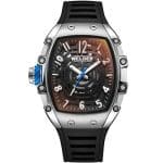 Ρολόι Welder Tonneau Quartz 42mm Μαύρο Λουράκι WRH3003-R
