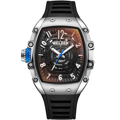 Ρολόι Welder Tonneau Quartz 42mm Μαύρο Λουράκι WRH3003-R Ρολόι Welder Tonneau Quartz 42mm Μαύρο Λουράκι WRH3003-R