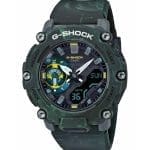 Ανδρικό Ρολόι Casio G-Shock Πράσινο Ana-Digi GA-2200MFR-3AER
