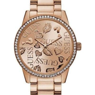 Γυναικείο Ρολόι Guess Ροζ Χρυσό με Μπρασελέ W1205L3