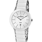 Ανδρικό Ρολόι Jacques Lemans Dublin Κεραμικό 38mm Λευκό 1-1855B
