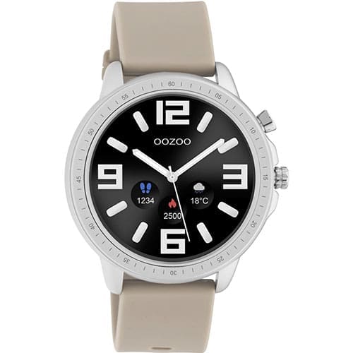 Smart Watch Oozoo Γυναικείο Μαύρο Μπεζ Bluetooth Q00313 Smart Watch Oozoo Γυναικείο Μαύρο Μπεζ Bluetooth Q00313