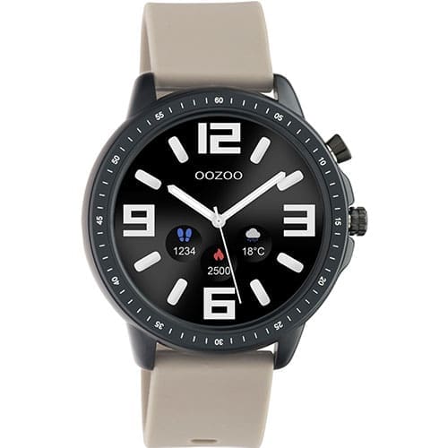 Smart Watch Oozoo Γυναικείο Μαύρο Μπεζ Bluetooth Q00330 Smart Watch Oozoo Γυναικείο Μαύρο Μπεζ Bluetooth Q00330