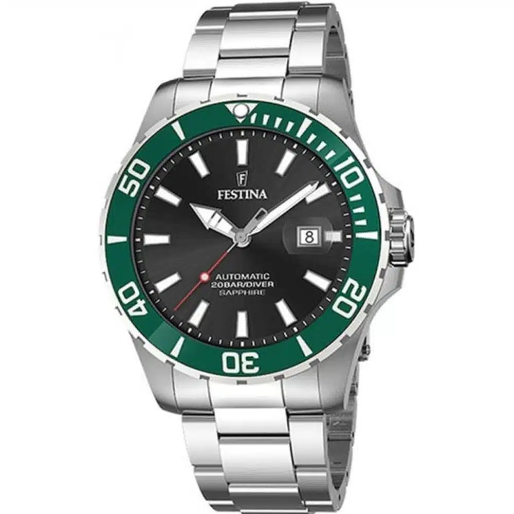 Ανδρικό Αυτόματο Ρολόι Festina Diver Μαύρο Καντράν F20531/2 Ανδρικό Αυτόματο Ρολόι Festina Diver Μαύρο Καντράν F20531/2