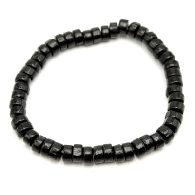 Μαύρο ξύλινο βραχιόλι – Minimal unisex βραχιόλι MAN26