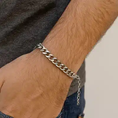 Ανδρικό Ατσάλινο Βραχιόλι Αλυσίδα – Κομψό Κόσμημα NRMB0117