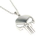 Ανδρικό κολιέ Punisher από ανοξείδωτο ατσάλι NECK8