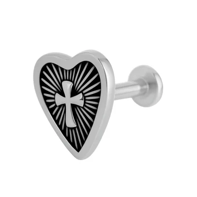 Helix Βούδας piercing – ασημί με ζιργκόν SS165