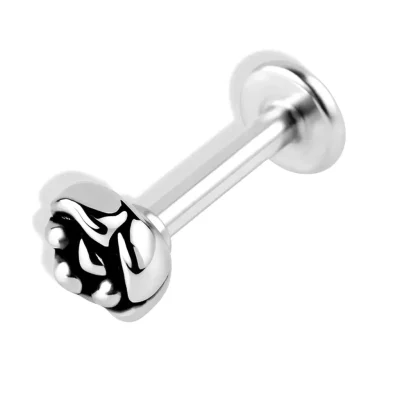 Helix Piercing Τριαντάφυλλο Ασημί – Elegant Design SS186A