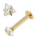 Helix Piercing Τρίγωνο Ζιργκόν σε Minimal Σχέδιο SS120A
