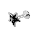 Helix Piercing Αστέρι Ασημί – Μοντέρνο Minimal Design SS179A
