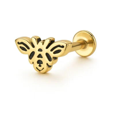 Helix Piercing Μέλισσα Χρυσό – Minimal Design SS555