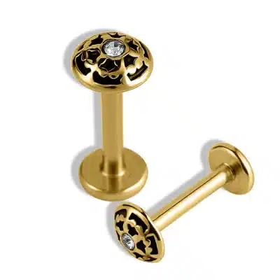 Helix skull dagger piercing – edgy ασημί σχέδιο SS172B