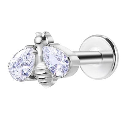 Helix Piercing Κορώνα με Ζιργκόν SS126B
