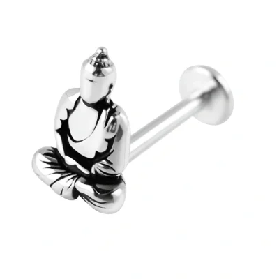 Helix Βούδας piercing – ασημί με ζιργκόν SS165