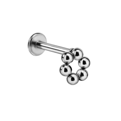 Helix Piercing Σφαίρες Ασημί Minimal Design SS167B