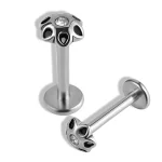 Helix Piercing Γεωμετρικό Ζιργκόν Ασημί Design SS180B