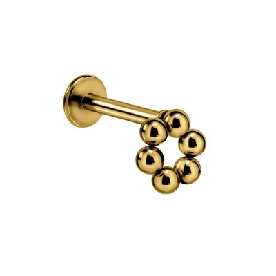 Helix Piercing Γωνία Ζιργκόν Χρυσό Design SS148A