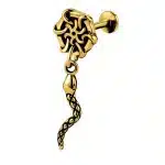 Helix Piercing με Κρεμαστό Σχέδιο Φιδιού SS173A