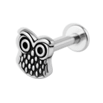 Helix Piercing με Ανάγλυφο Σχέδιο Κουκουβάγιας SS189A