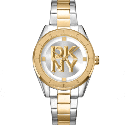 Γυναικείο ρολόι DKNY δίχρωμο – Chambers Midi 34mm DK1L016M0085