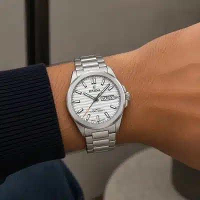 Ανδρικό ρολόι Festina quartz με ατσάλινη κάσα και μπρασελέ F20073/1