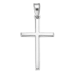 Σταυρός Χρυσός 14K σε Λευκό Χρυσό Slim Minimal 1003Λ1