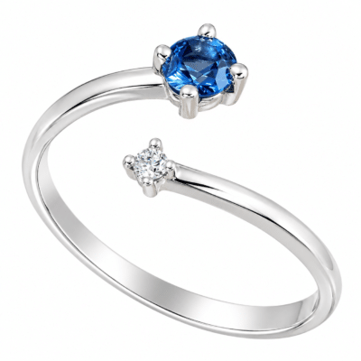 Λευκόχρυσο Δαχτυλίδι 14K με Μπλε & Λευκό Ζιργκόν – Γυναικείο 3110 Λ12 Λευκόχρυσο Δαχτυλίδι 14K με Μπλε & Λευκό Ζιργκόν – Γυναικείο 3110 Λ12