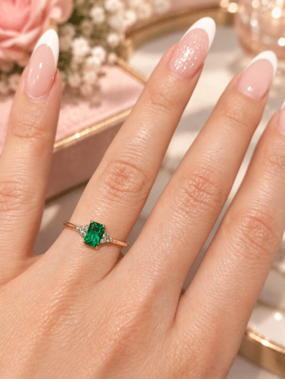 Χρυσο δαχτυλιδι 14K με πρασινο ζιργκον – Γυναικειο κοσμημα 3453κπ