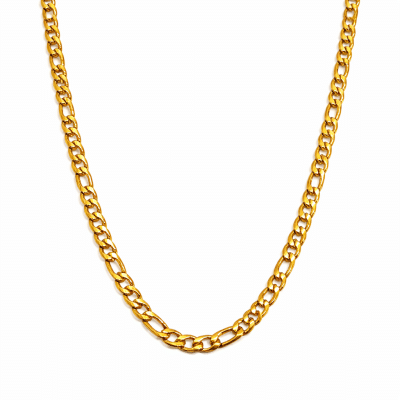 Ανδρική Αλυσίδα Λαιμού Rope σε Ασημί Χρώμα CHAIN24